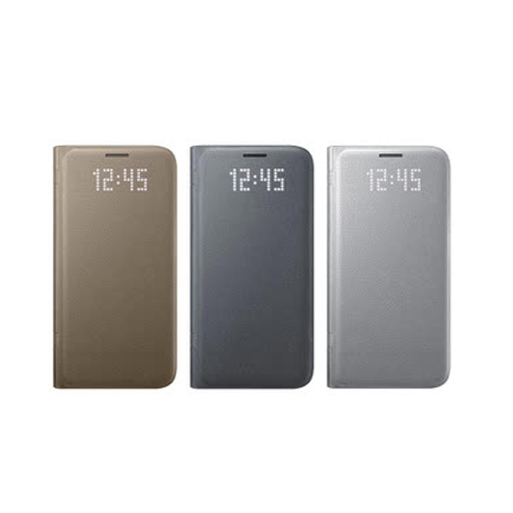 Samsung Galaxy S7 G930 原廠LED皮革翻頁式皮套/保護套 現貨銀色/金色 歷史價格詳細信息