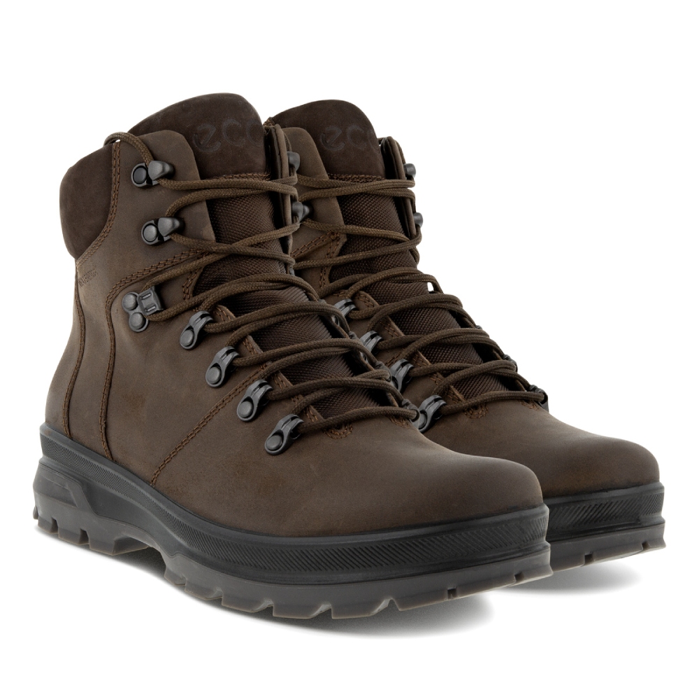 【ecco】RUGGED TRACK 獷途防潑水商務厚底皮鞋 網路獨家 男鞋(黑色 83809402001) 歷史價格詳細信息