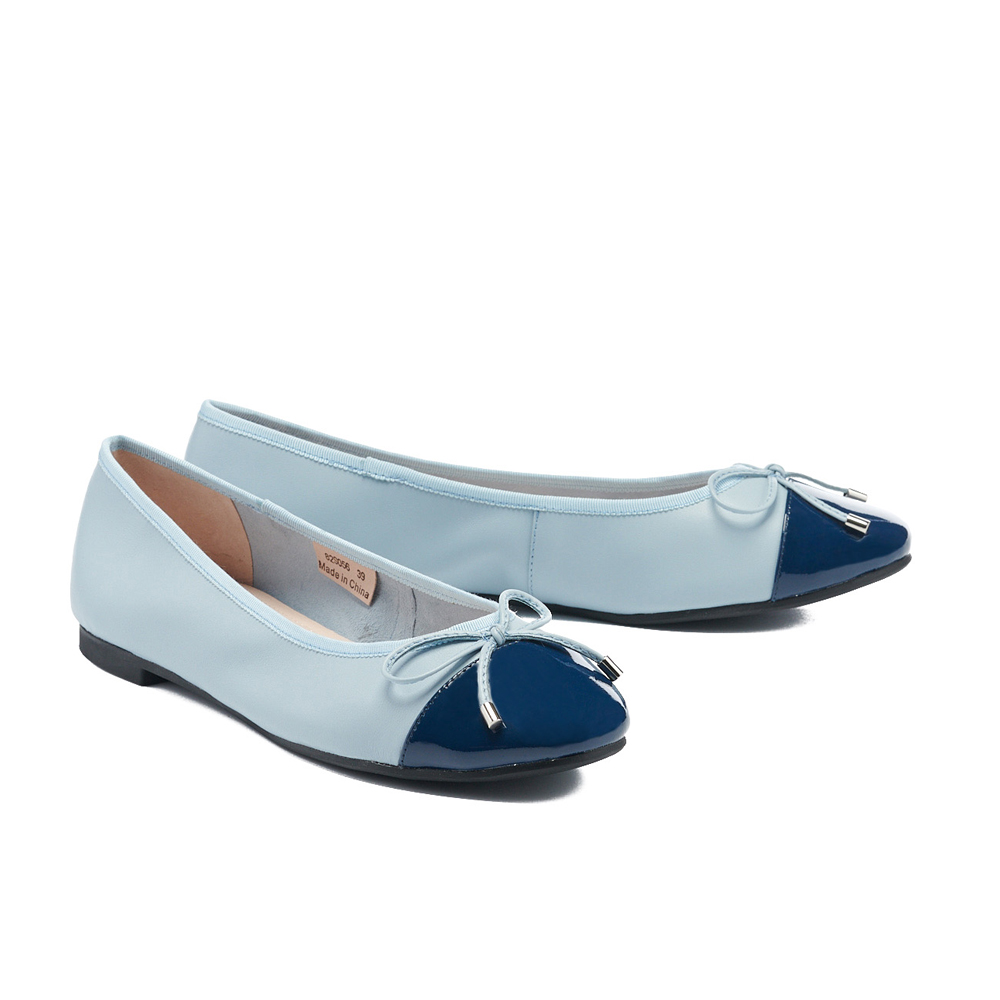 【MISS 21】經典舒適蝴蝶結異材質拼接平底鞋(渲染) 歷史價格詳細信息