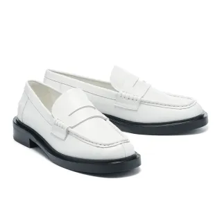 【AS 集團】復古時尚方釦寬帶花紋牛皮樂福厚底鞋(咖) 歷史價格詳細信息