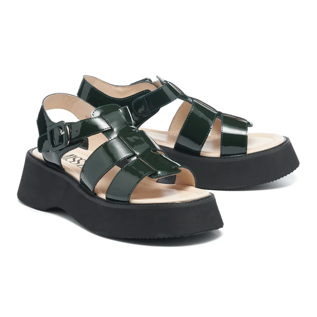 MISS 21 厚底 涼鞋 方頭 花花 個性 寬版 交叉帶 歷史價格詳細信息