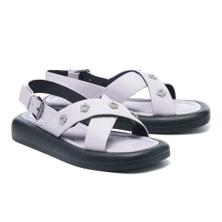 MISS 21 厚底 涼鞋 方頭 花花 個性 寬版 交叉帶 歷史價格詳細信息