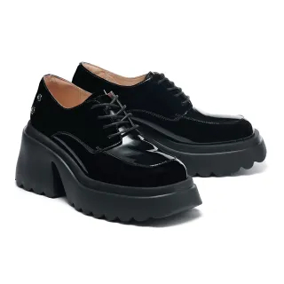 【MISS 21】極簡彈力絨布方圓頭粗高跟長靴(可可) 歷史價格詳細信息