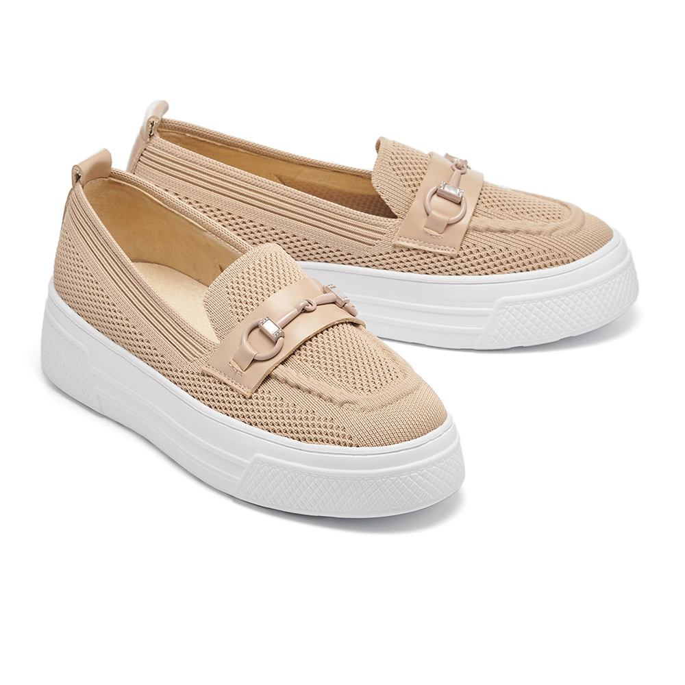 【AS 集團】別致新經典LOGO全真皮樂福厚底鞋(黑) 歷史價格詳細信息