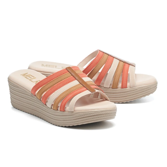 【MELROSE】美樂斯 夏日輕旅 豔夏圓鑽釦花布輕量厚底拖鞋(綠) 歷史價格詳細信息