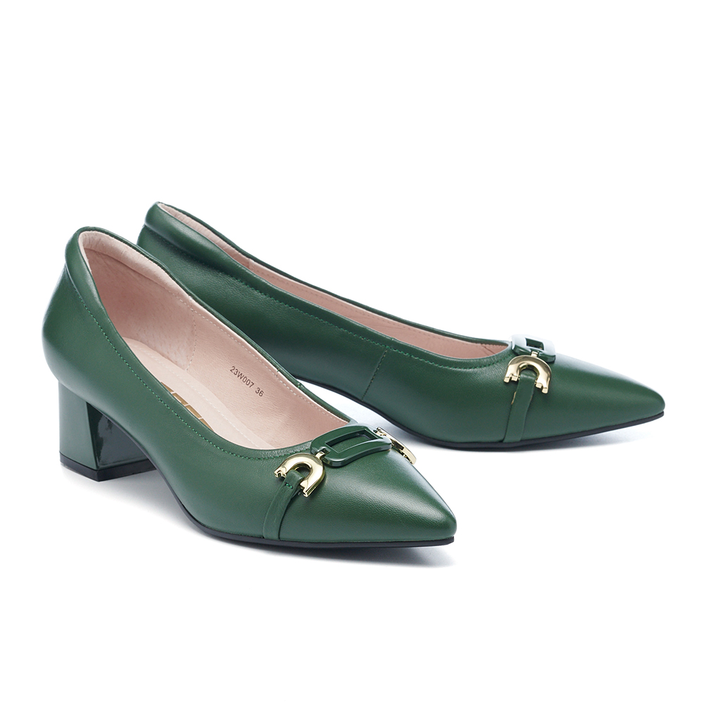 【MELROSE】美樂斯 雲朵後跟 極簡蜥蜴紋羊皮方頭高跟鞋(灰) 歷史價格詳細信息