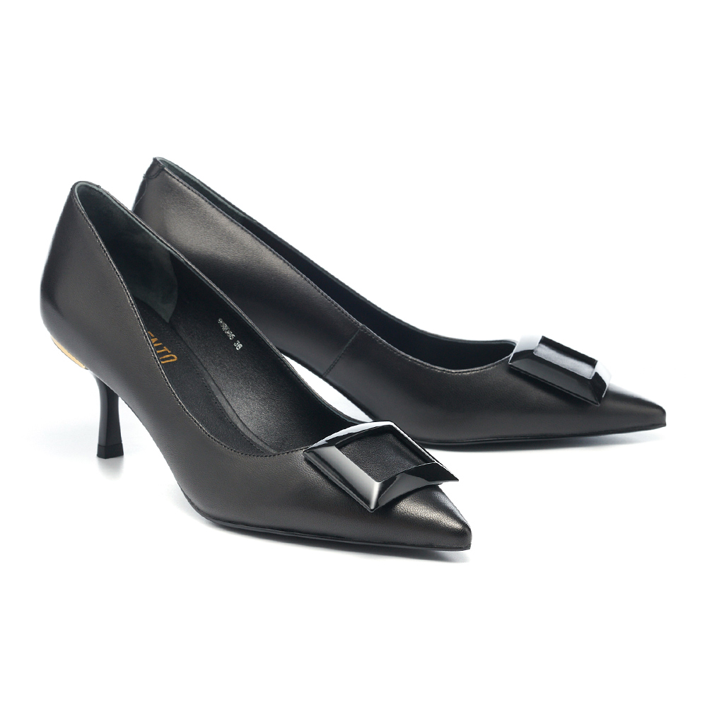 【AS 集團】別致新經典LOGO全真皮樂福厚底鞋(黑) 歷史價格詳細信息