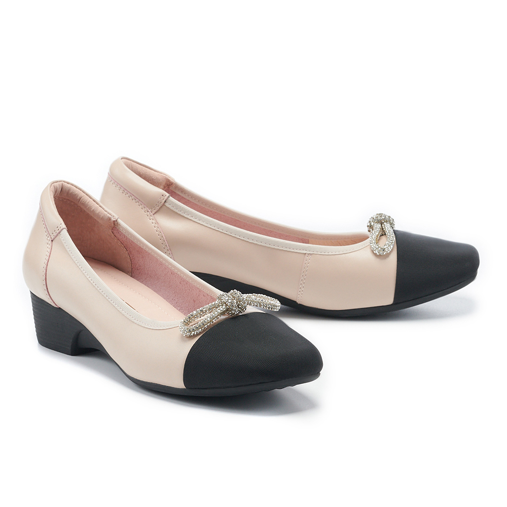 【MELROSE】美樂斯 雲朵後跟 極簡蜥蜴紋羊皮方頭高跟鞋(灰) 歷史價格詳細信息