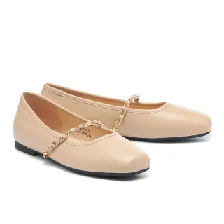 【BYHUE】柔美氣質雙繫帶純色羊皮瑪莉珍低跟鞋(粉) 歷史價格詳細信息