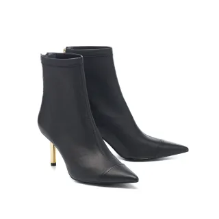 【HELENE_SPARK】摩登品味H雙D釦踝帶羊皮美型尖頭高跟鞋(黑) 歷史價格詳細信息