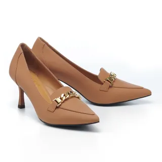 【AS 集團】復古時尚方釦寬帶花紋牛皮樂福厚底鞋(咖) 歷史價格詳細信息