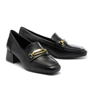 【AS 集團】復古時尚方釦寬帶花紋牛皮樂福厚底鞋(咖) 歷史價格詳細信息