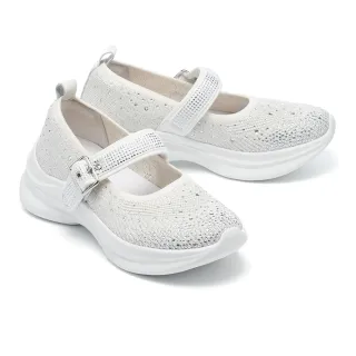 【MELROSE】美樂斯 氣質美學晶鑽飛織布瑪莉珍厚底休閒鞋(米) 歷史價格詳細信息