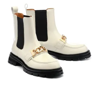 【AS 集團】復古時尚方釦寬帶花紋牛皮樂福厚底鞋(咖) 歷史價格詳細信息