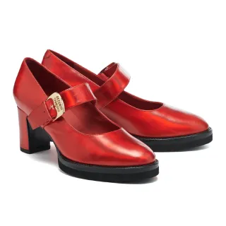 【AS 集團】復古時尚方釦寬帶花紋牛皮樂福厚底鞋(咖) 歷史價格詳細信息