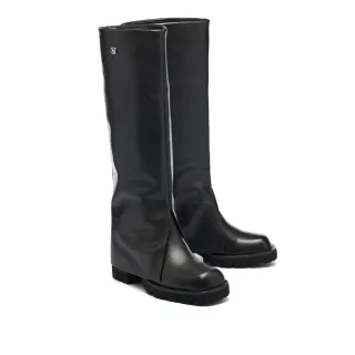 MISS 21  高跟靴 長靴 尖頭 未來 純色 牛皮 皺漆皮 酷辣妹 牛仔靴－紅 歷史價格詳細信息