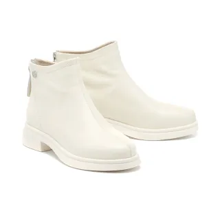 【MISS 21】極簡彈力絨布方圓頭粗高跟長靴(可可) 歷史價格詳細信息