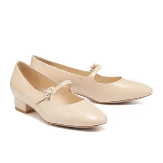 【AS 集團】優雅氣質皮穿鍊踝帶綿羊皮娃娃平底鞋(白) 歷史價格詳細信息