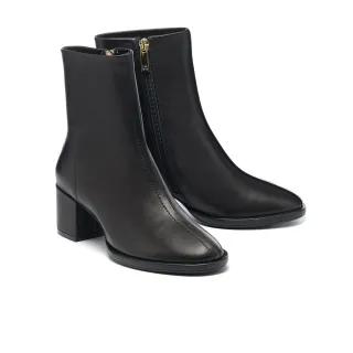 【HELENE_SPARK】極簡舒適LOGO燙字全真皮方頭低跟拖鞋(黑) 歷史價格詳細信息