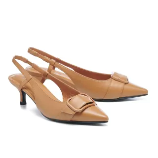 【BYHUE】優雅別致兩穿扭結珍珠全真皮方頭低跟鞋(粉) 歷史價格詳細信息