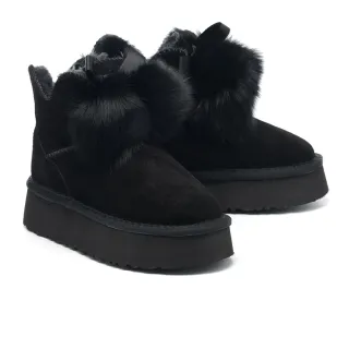 厚底磨砂牛皮雪地靴女鞋2023年新款冬季復古百搭加絨加厚保暖棉靴 歷史價格詳細信息