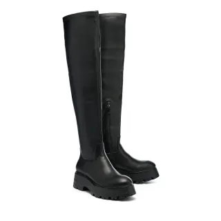 【HELENE_SPARK】摩登時尚純色彈力羊皮美型尖頭高跟短靴(米) 歷史價格詳細信息