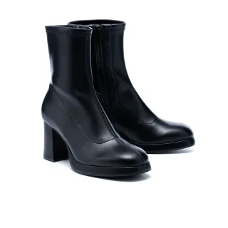 MISS 21 復古時尚釦環漆皮方頭粗高跟鞋 歷史價格詳細信息