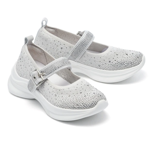 【MELROSE】美樂斯 氣質美學晶鑽飛織布瑪莉珍厚底休閒鞋(米) 歷史價格詳細信息