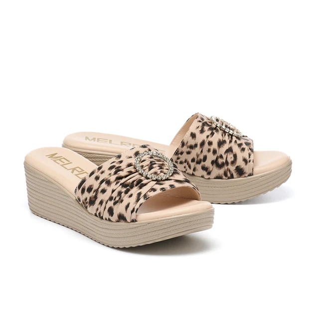 【MELROSE】美樂斯 夏日輕旅 豔夏圓鑽釦花布輕量厚底拖鞋(綠) 歷史價格詳細信息