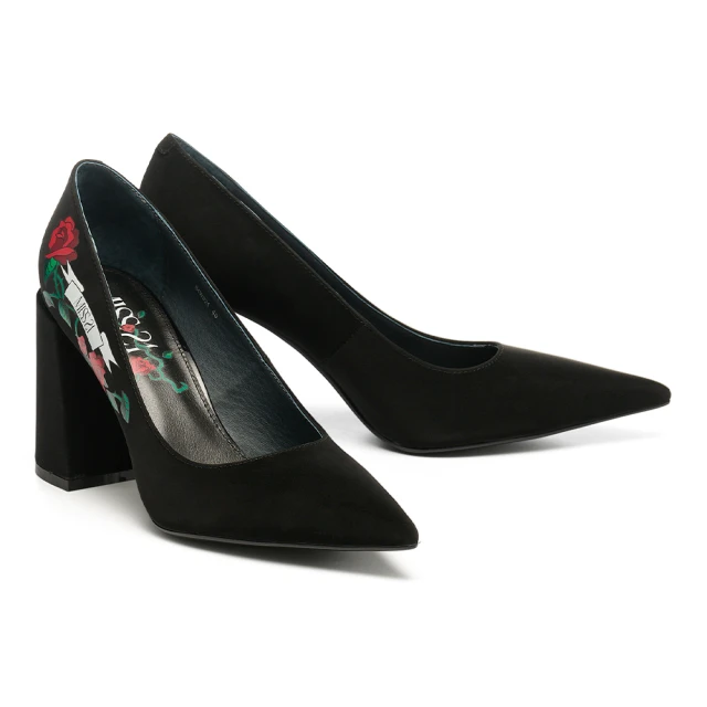 【MISS 21】叛逆時髦鉚釘尖頭穆勒低跟拖鞋(綠) 歷史價格詳細信息