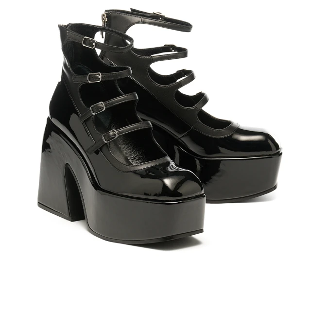 【MISS 21】迷人海洋風大圓釦設計方頭粗跟涼鞋(寶藍) 歷史價格詳細信息