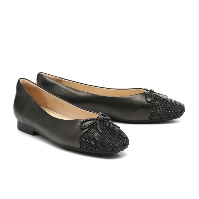 【BYHUE】優雅蝴蝶結拼接舒適羊皮圓頭軟芯Q底娃娃平底鞋(米白) 歷史價格詳細信息