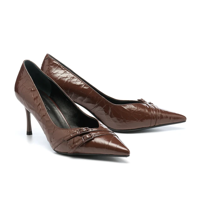 【HELENE_SPARK】叛逆復古 時髦蝴蝶結鉚釘踝帶羊皮美型尖頭高跟鞋(黑) 歷史價格詳細信息