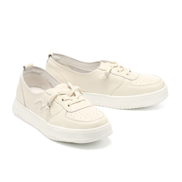 【MELROSE】美樂斯 率性時尚大方釦拼接牛皮老爹厚底休閒鞋(黑) 歷史價格詳細信息