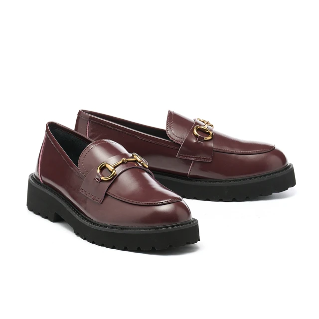 【HELENE_SPARK】復古時尚金屬釦亮感牛皮低跟穆勒拖鞋(黑) 歷史價格詳細信息