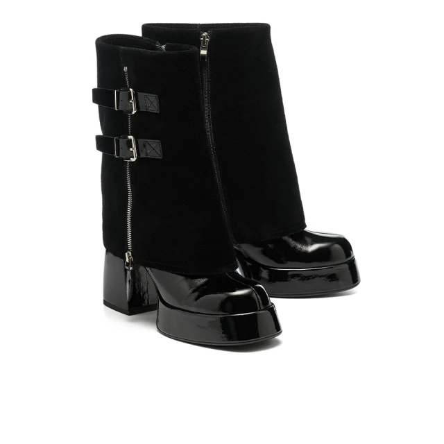 【MISS 21】叛逆時髦鉚釘尖頭穆勒低跟拖鞋(綠) 歷史價格詳細信息