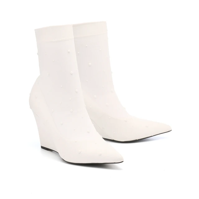 【AS 集團】優雅氣質皮穿鍊踝帶綿羊皮娃娃平底鞋(白) 歷史價格詳細信息