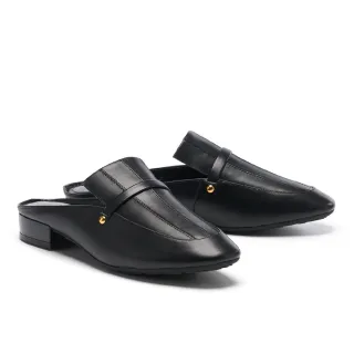 【MODA Luxury】極簡氣質波浪剪裁後繫帶粗低跟鞋(黑) 歷史價格詳細信息