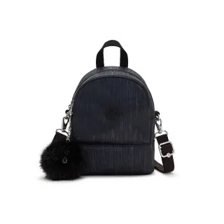 Kipling 光澤緞面黑絲絨手提兩用後背包-SIVA 歷史價格詳細信息