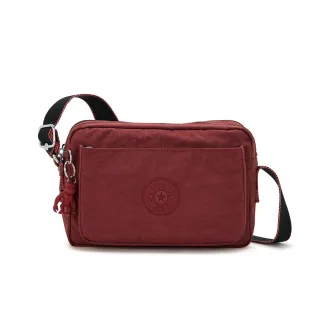 Kipling 勃根地鐵鏽紅實用多前袋側肩包-ALBENA 歷史價格詳細信息