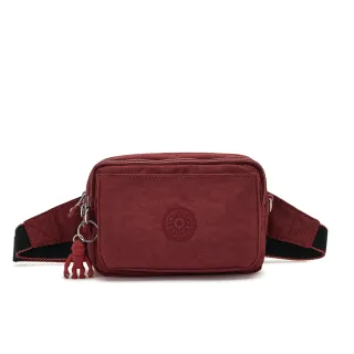 Kipling 勃根地鐵鏽紅實用多前袋側肩包-ALBENA 歷史價格詳細信息