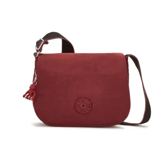 Kipling 勃根地鐵鏽紅實用多前袋側肩包-ALBENA 歷史價格詳細信息