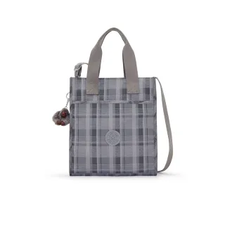 Kipling 輕灰蘇格蘭紋掀蓋前袋手機包-DALYA 歷史價格詳細信息