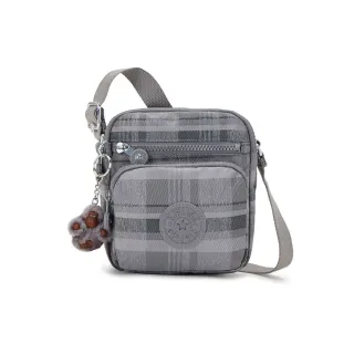 Kipling 輕灰蘇格蘭紋掀蓋前袋手機包-DALYA 歷史價格詳細信息