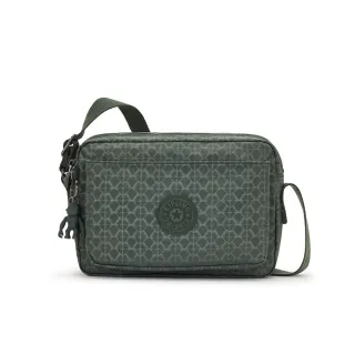 Kipling 軍綠老花格紋實用多前袋側肩包-ALBENA 歷史價格詳細信息