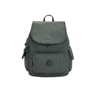 Kipling 軍綠老花格紋實用多前袋側肩包-ALBENA 歷史價格詳細信息