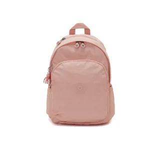 Kipling 溫柔粉菱格紋印花休閒後背包-DELIA COMPACT 歷史價格詳細信息