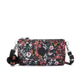 Kipling 午夜百花意象印花多袋小巧斜背包-RON 歷史價格詳細信息