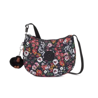 Kipling 午夜百花意象印花多袋小巧斜背包-RON 歷史價格詳細信息