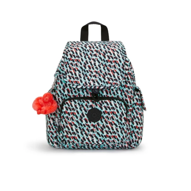 【KIPLING官方旗艦館】『猴子包』花束印花拉鍊掀蓋後背包-CITY PACK MINI 歷史價格詳細信息